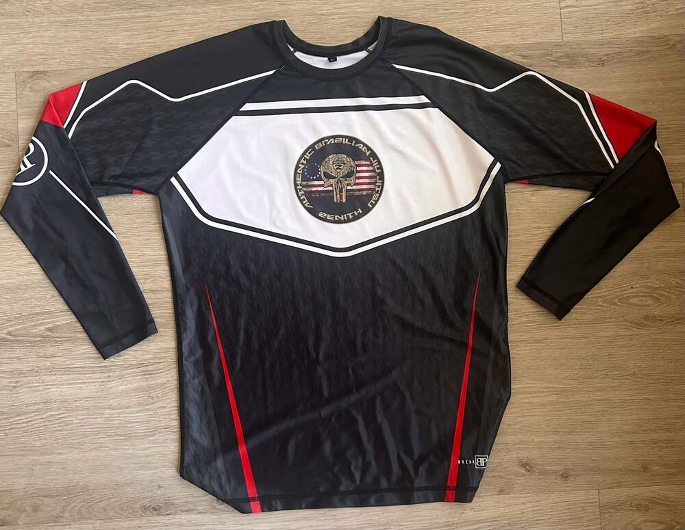 Zenith Brazilian Jiu Jitsu Authentic BJJ Long Sleeve Rash Guard